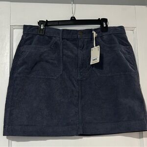 a.n.a Blue A-Line Corduroy Skirt